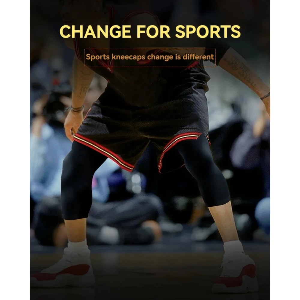 Compression Leg Warmers, Basketball Sports Knee Pads, Elastic Knitted, Mountaineering Men Women