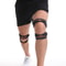 Anti Slip Silicone Sports Knee Pads New Upgraded With Double Patella Straps Adjustable Stable Shock 1