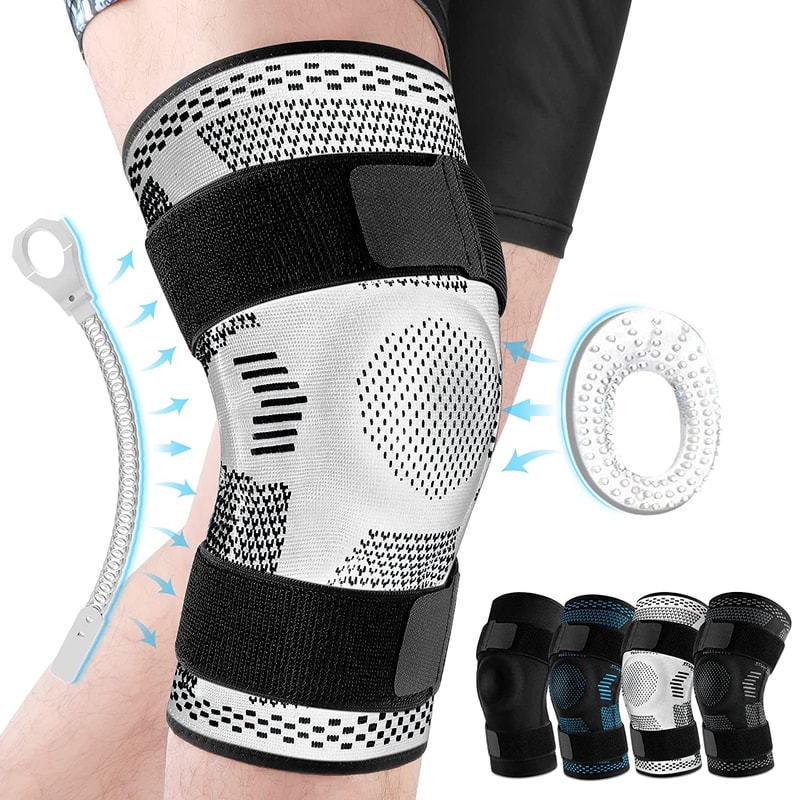 Injury Recovery Knee Pads Sports Gel Knee Support Patella Compression Sleeve For Meniscus Tear 8