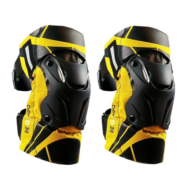 Adjustable Pro Guard Moto Shield Knee Guards CECertified Impact Protection Reflective Motocross Rac 4