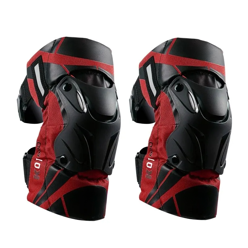 Adjustable Pro Guard Moto Shield Knee Guards CECertified Impact Protection Reflective Motocross Rac 6