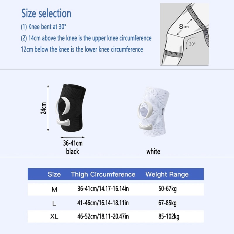 Breathable Mesh Adjustable Knee Brace With Side Stabilizers Meniscus Support For Running And Joint 2