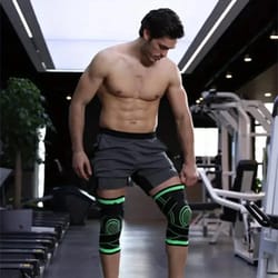 elastic knee pad for men, sports brace support for fitness, basketball, volleyball, cycling protector