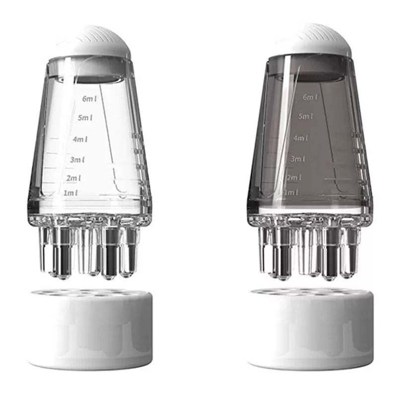 Hexagon Head Oil Roller Ball Scalp Applicator Hair Regrowth Styling Guide Massage Comb 2