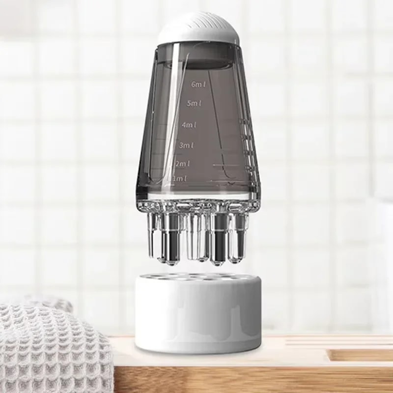 Hexagon Head Oil Roller Ball Scalp Applicator Hair Regrowth Styling Guide Massage Comb 5