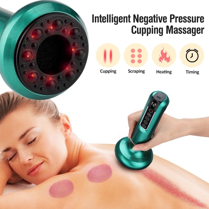 Infrared Heat Electric Cupping Massager Suction Cup GuaSha For Body Slimming And AntiCellulite 2