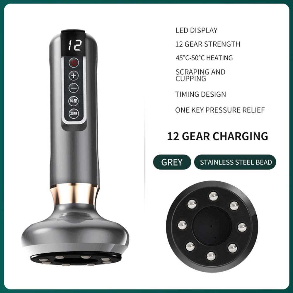 Infrared Heat Electric Cupping Massager Suction Cup GuaSha For Body Slimming And AntiCellulite 6