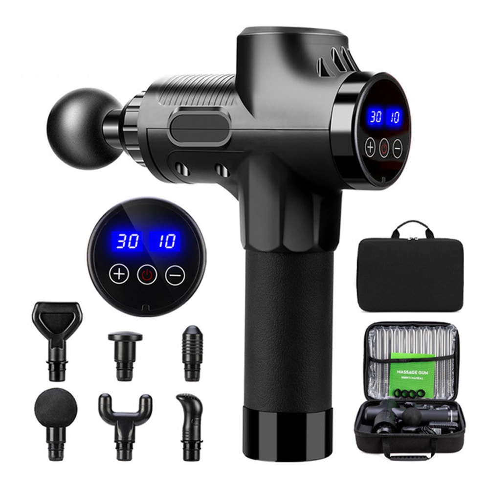 Electric Percussion Fascial Massage Gun Pistol Massager For Deep Tissue Pain Relief Muscle Relaxati 7