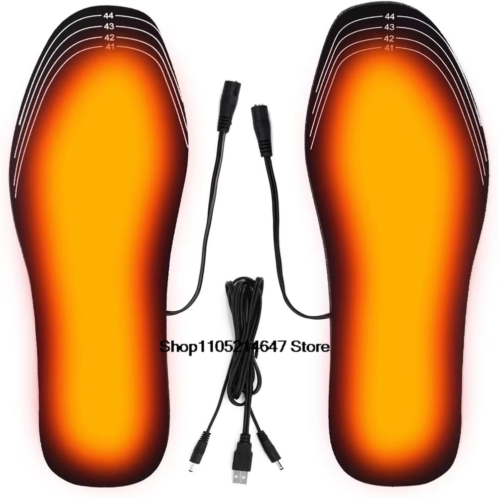 Winter Warm USB Heated Insoles Electric Foot Warming Pad For Outdoor Sports Heating Insole Sock 6