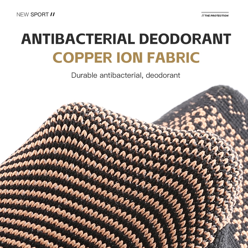 Infused Ankle Support, Copper Compression Sleeve for Foot Pain, Sprained Ankle, Sports Recovery for Men and Women