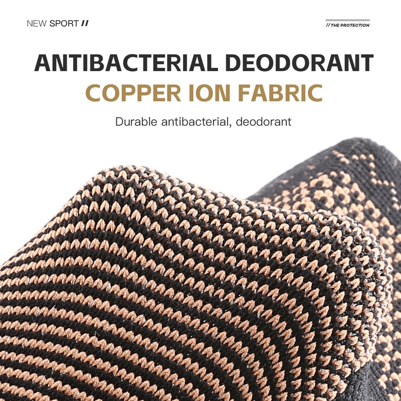 Infused Ankle Support, Copper Compression Sleeve for Foot Pain, Sprained Ankle, Sports Recovery for Men and Women