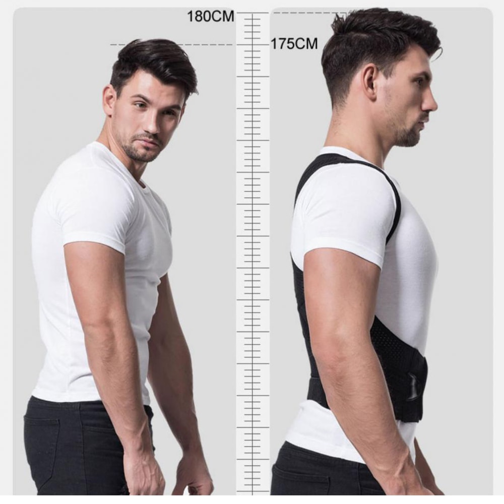 Scoliosis Back Brace Alloy Bar Posture Corrector Shoulder Therapy Support For Correcting Poor Postu 2