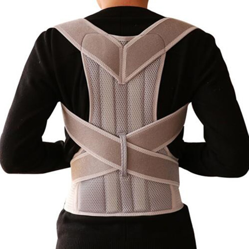 Posture Corrector With Medical Alloy Bar Neoprene Back Brace For Shoulder And Spine Support 8