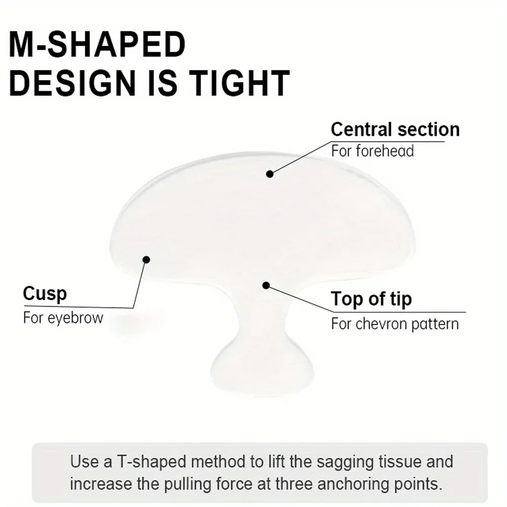 AntiWrinkle Sticker Pad Reusable Silicone Skin Lifting Tool For Face Forehead Neck 1