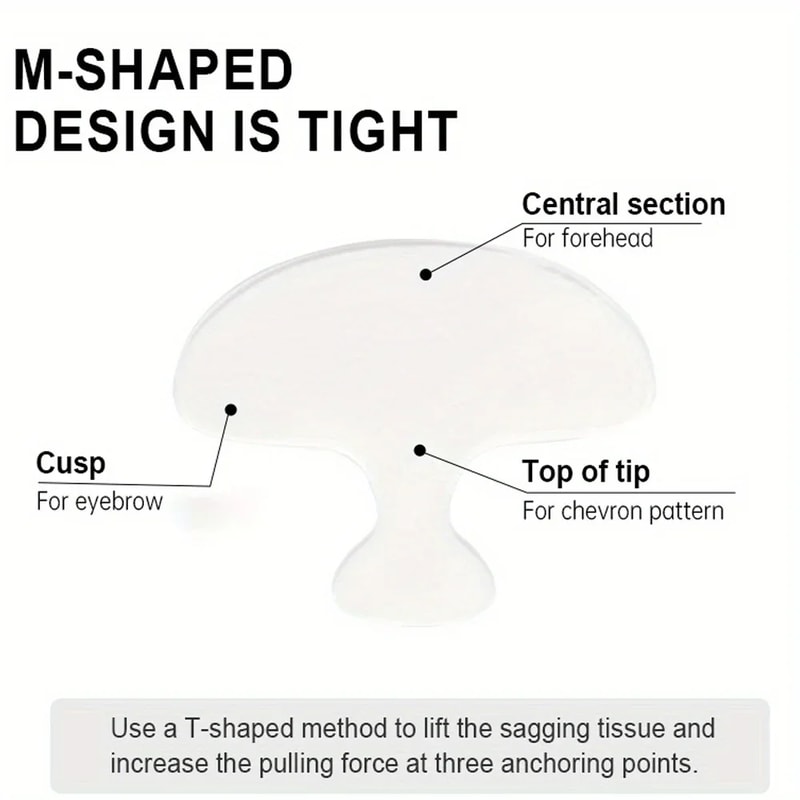 AntiWrinkle Sticker Pad Reusable Silicone Skin Lifting Tool For Face Forehead Neck 1