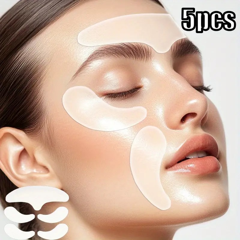 AntiWrinkle Sticker Pad Reusable Silicone Skin Lifting Tool For Face Forehead Neck 6