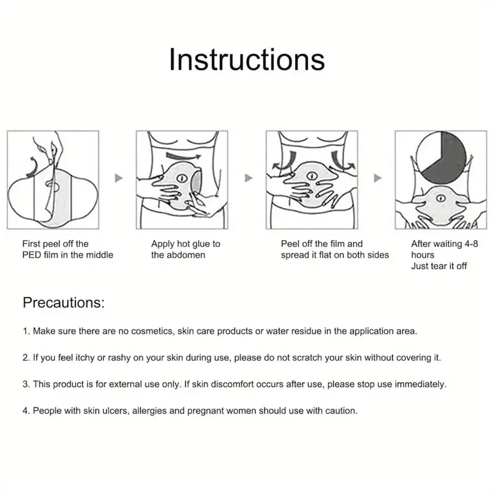 Reusable Belly Silicone Pad For Women Anti Wrinkle Scar Stretch Marks Removal Abdomen Pads 4