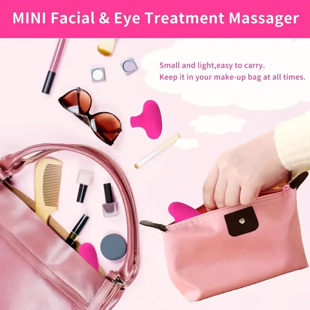 Portable USB Charging Waterproof Face Eyes Massager Pocket Mini Ring Face And Eye Massager For Faci 4