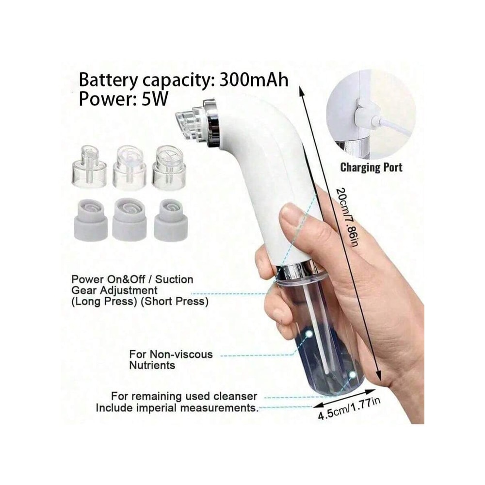 USB Charging Water Circulation Facial Cleaner Blackhead Remover 3