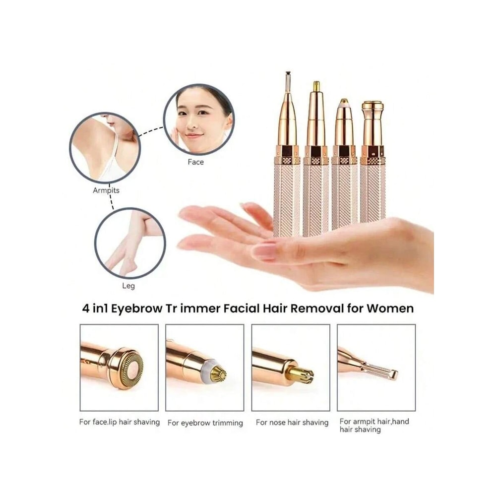 Painless Hair Remover Machine Electric Eyebrow Trimmer Facial Epilator 1