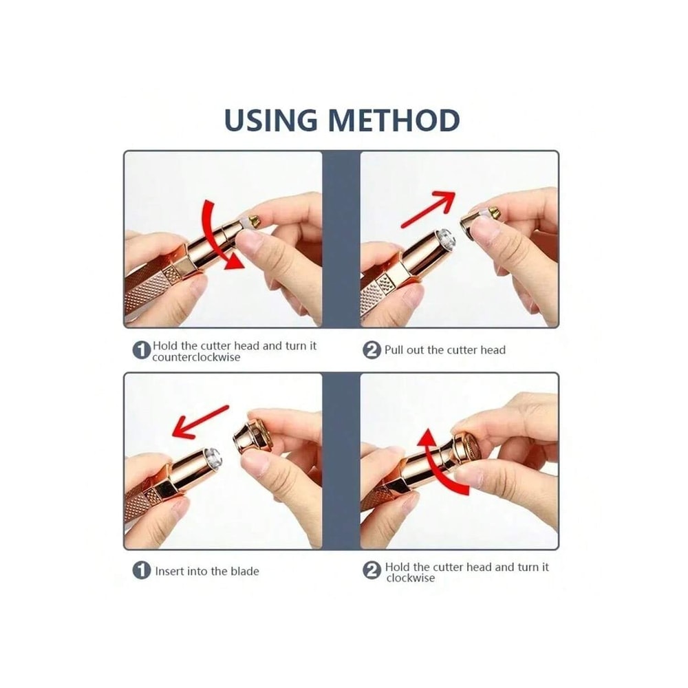 Painless Hair Remover Machine Electric Eyebrow Trimmer Facial Epilator 4