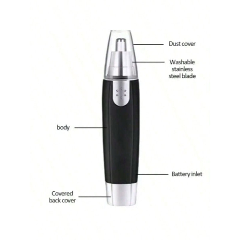 Professional Painless Nose And Ear Hair Trimmer Electric Waterproof Stainless Steel For Women And M 1