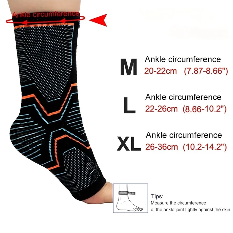 Ankle Support Stabilizer for Achilles Tendonitis, Compression Ankle Sleeves for Pain Relief