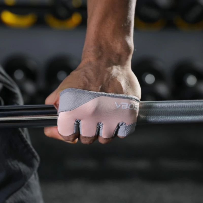 FourFinger Workout Gloves Unisex Adjustable Weightlifting Gloves With NonSlip Grip For Fitness Trai 1