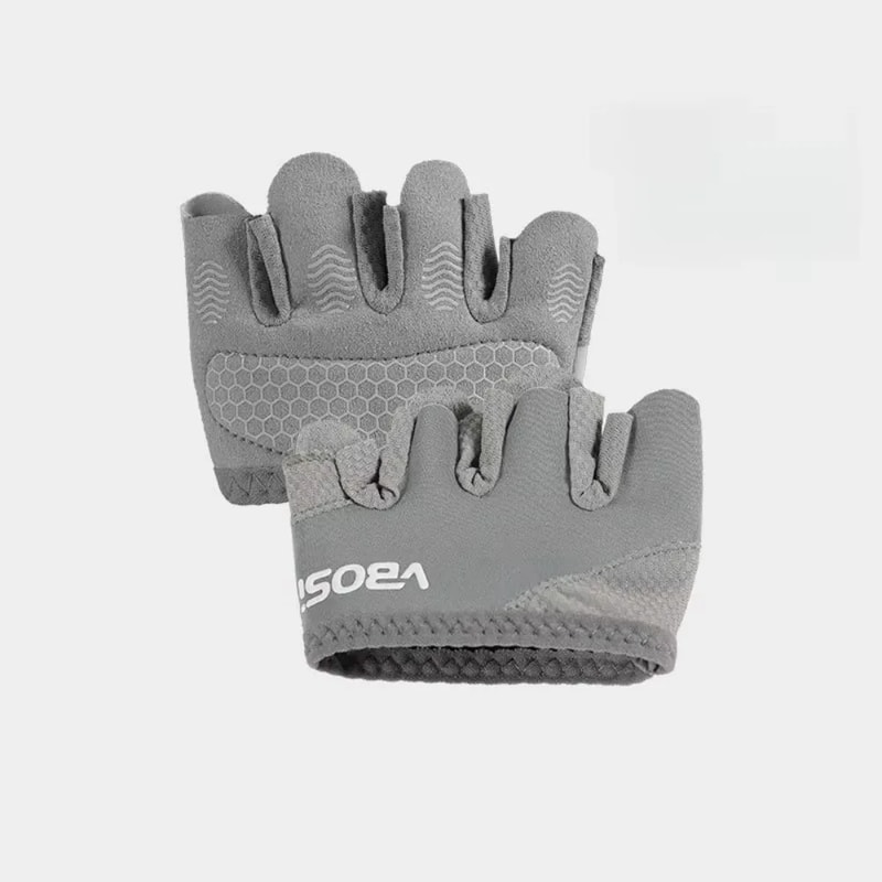 FourFinger Workout Gloves Unisex Adjustable Weightlifting Gloves With NonSlip Grip For Fitness Trai 8