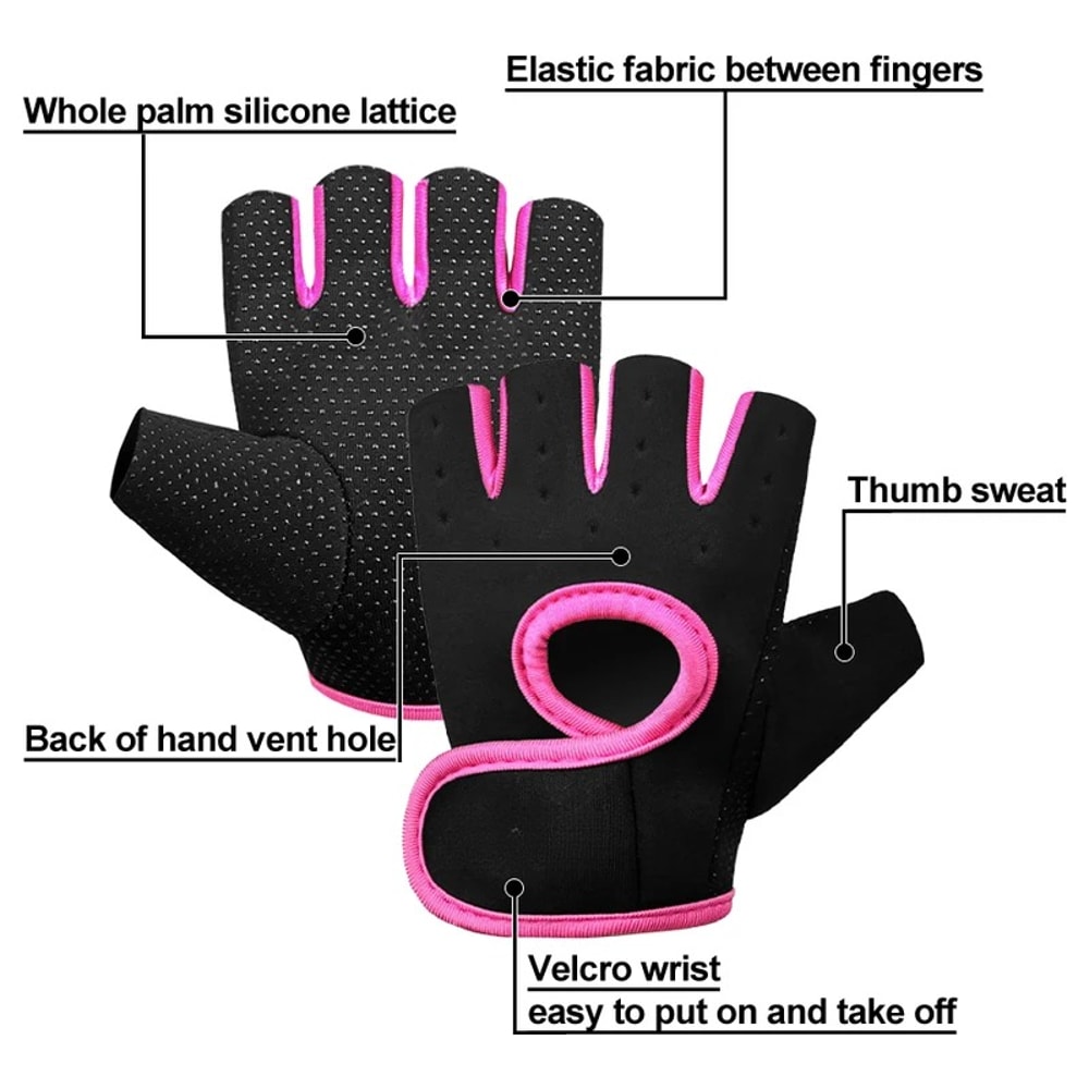 Outdoor Mountaineering Half Finger Gloves for Fitness, Cycling, Protection