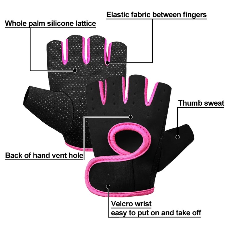 Outdoor Mountaineering Half Finger Gloves for Fitness, Cycling, Protection