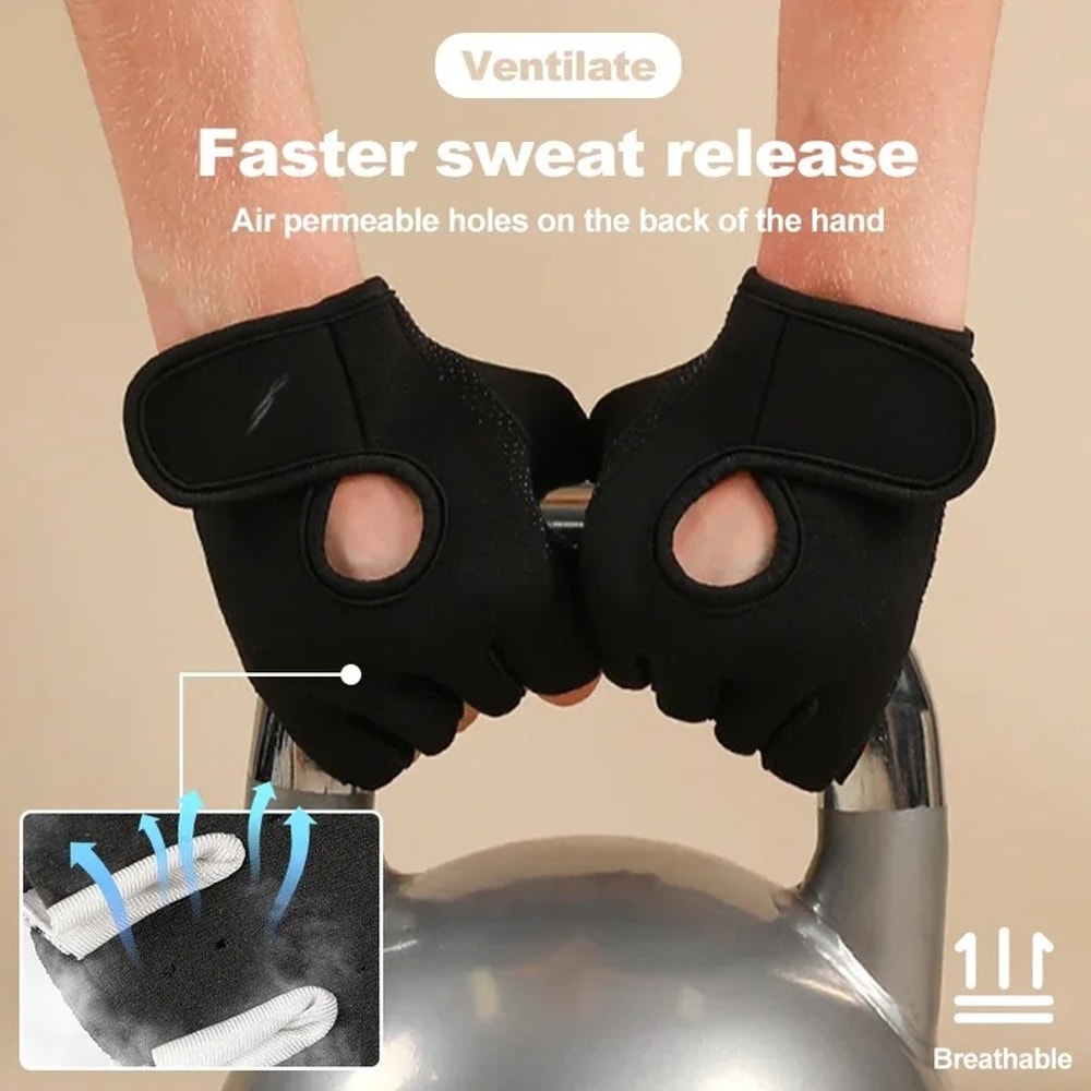 Outdoor Mountaineering Half Finger Gloves for Fitness, Cycling, Protection