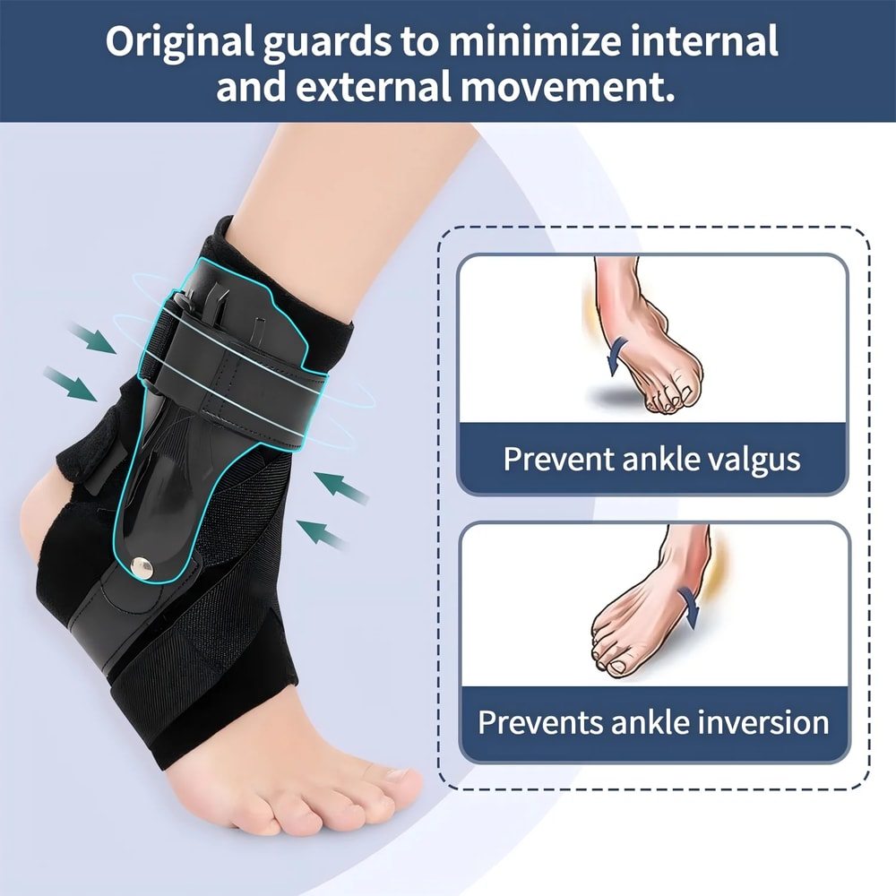 Ankle Splint Stabilizer With Side Stabilizers For Sprained Ankle Ankle Brace Support For Tendonitis 1