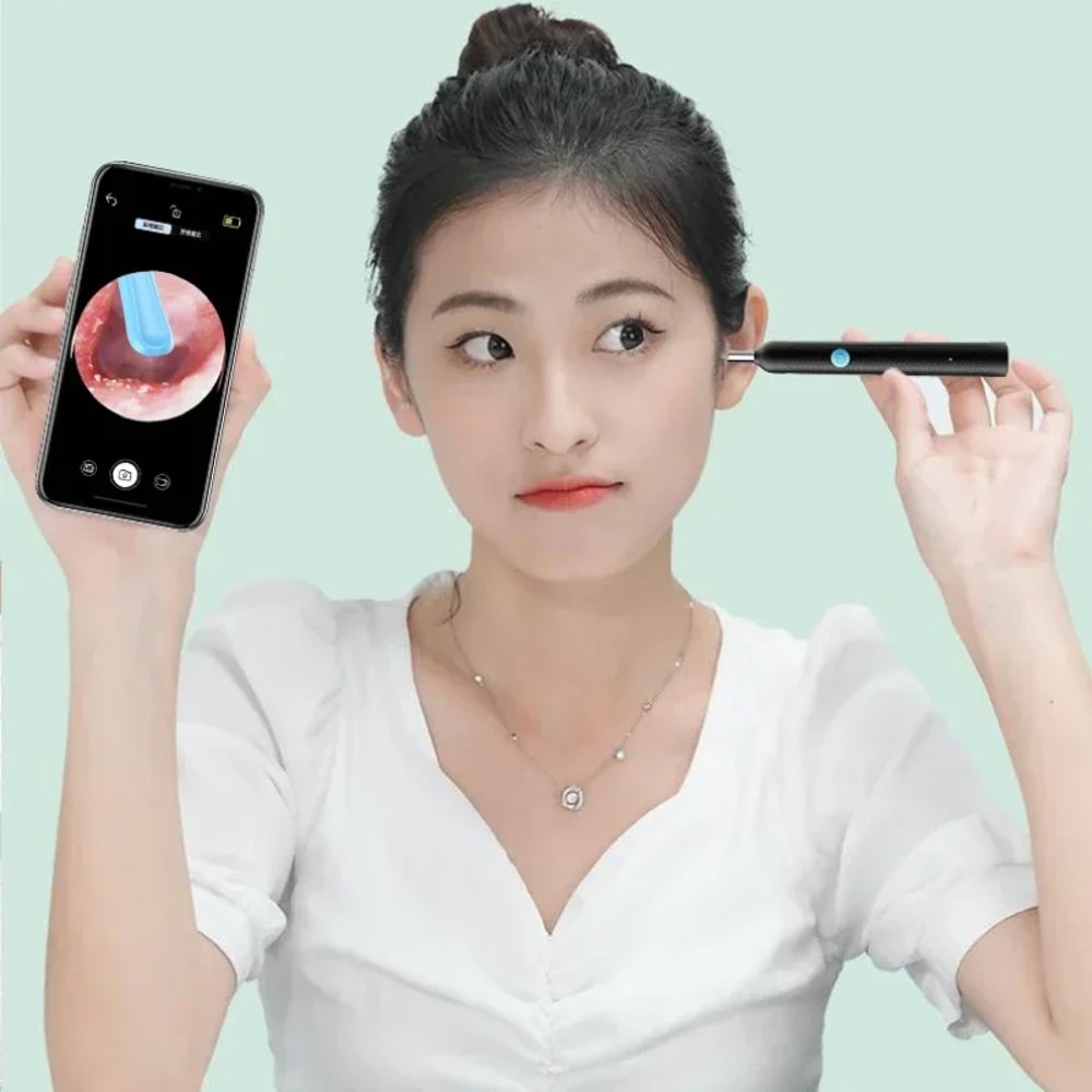 Safe Silicone Ear Cleaner For Kids And Adults Wireless Ear Wax Removal Tool With Camera 1