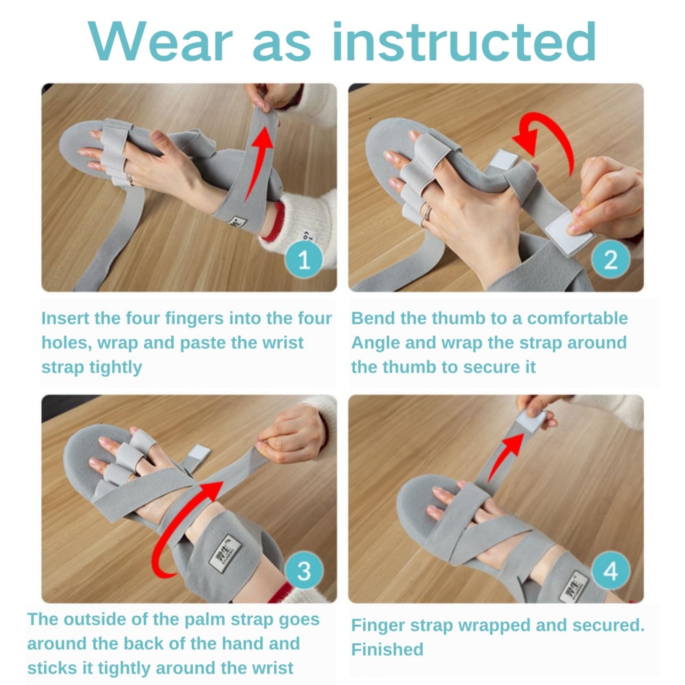 Orthopedic Wrist Rest Support Adjustable Stroke Hand Brace Arthritis Tendonitis Finger Splint 4