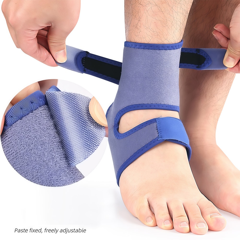 Compression Sleeve Ankle Support Brace With Silicone Heel Pad Relief For Sprains Foot Fatigue Plant 2