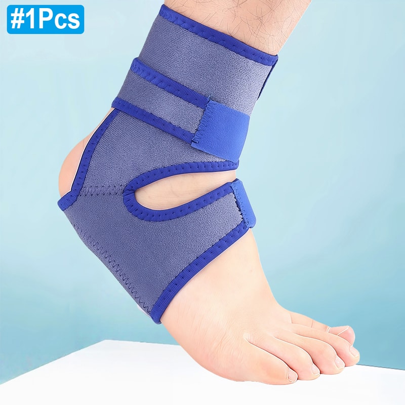 Compression Sleeve Ankle Support Brace With Silicone Heel Pad Relief For Sprains Foot Fatigue Plant 7