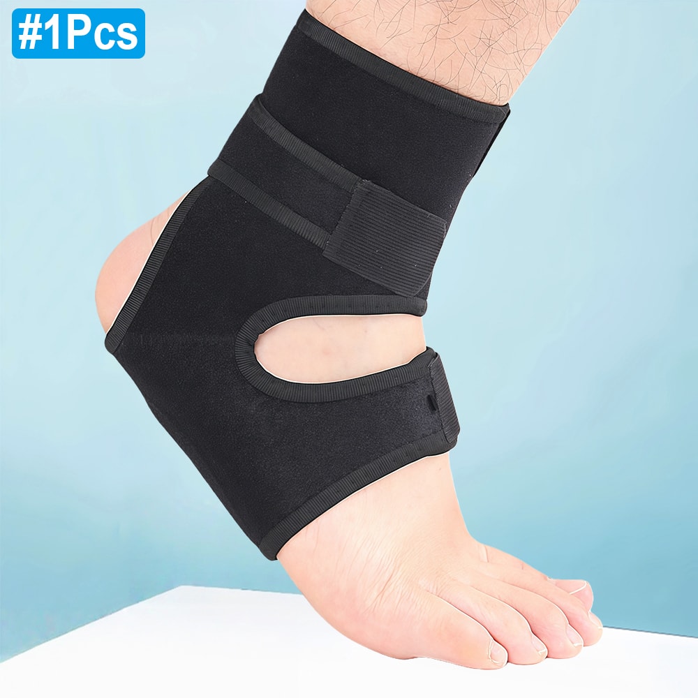 Compression Sleeve Ankle Support Brace With Silicone Heel Pad Relief For Sprains Foot Fatigue Plant 8