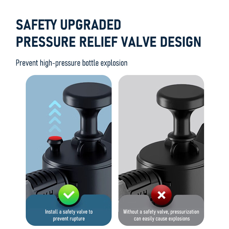 Handheld Foam Sprayer High Pressure Pump Transparent Car Wash Cleaning Tool 4