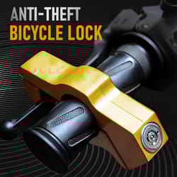 heavy-duty aluminum alloy motorcycle lock – anti-theft handlebar and brake protection for electric bikes