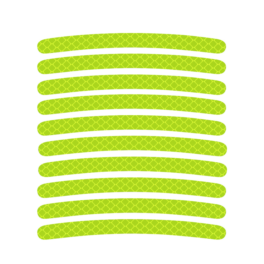 Rainbow Fluorescent Reflective Tape for Night Driving, High-Visibility Hub Decals, Safety Stickers for Cars & Bike
