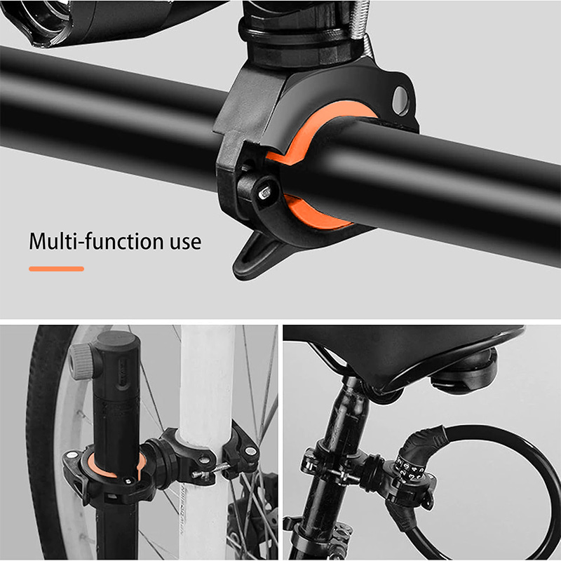 Bike Motorcycle Headlights Lamp Holder 360 Rotatable Bicycle Flashlight Holder Quick Release Cyclin 4