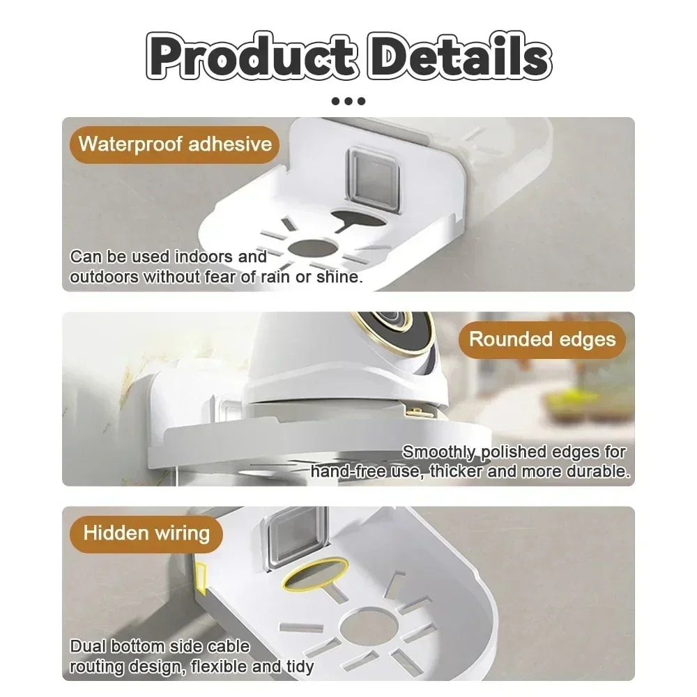 Traceless WallMounted Camera Stand PunchFree Security Surveillance Bracket SelfAdhesive Drillfree F 1