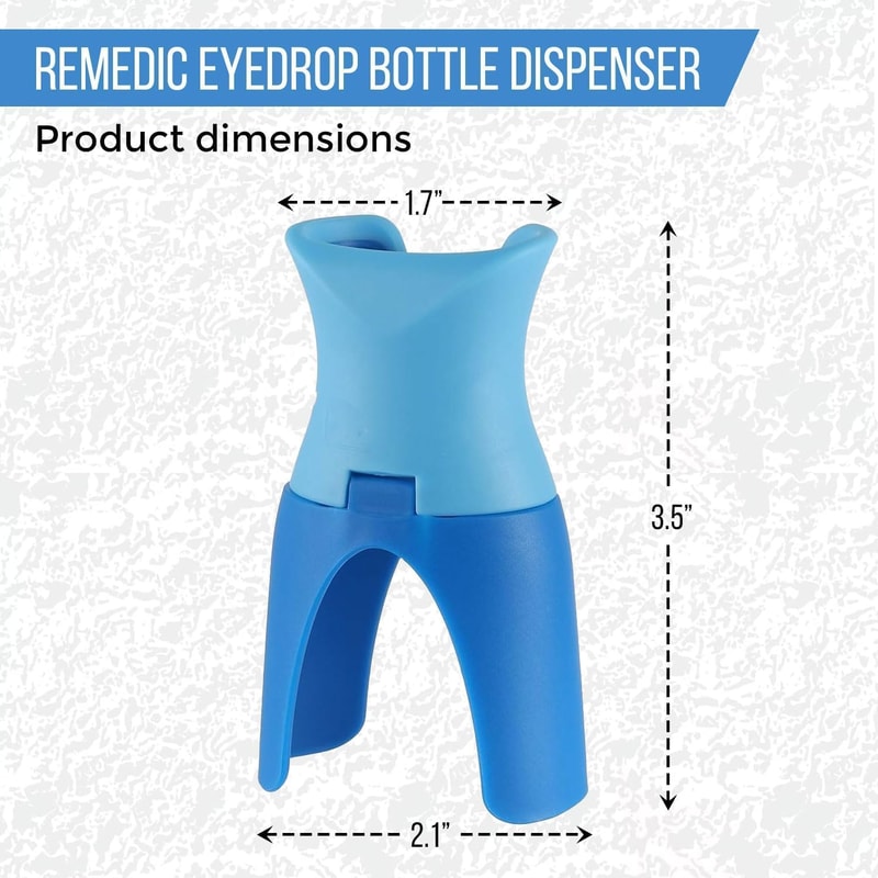Reusable Eye Drops Bottle Holder, Eyedrop Guide Aid, Ointments Drops Applicator, Eye Care Tool for Easier Application