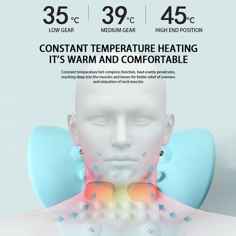 Portable Cervical Massager For Adult Neck And Head Acupoint Pillow Cervical Repair Traction 4