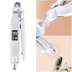 pet nail grinder dog nail trimmer with led lights, 2 in 1 electric nail trimmer for dogs and cats
