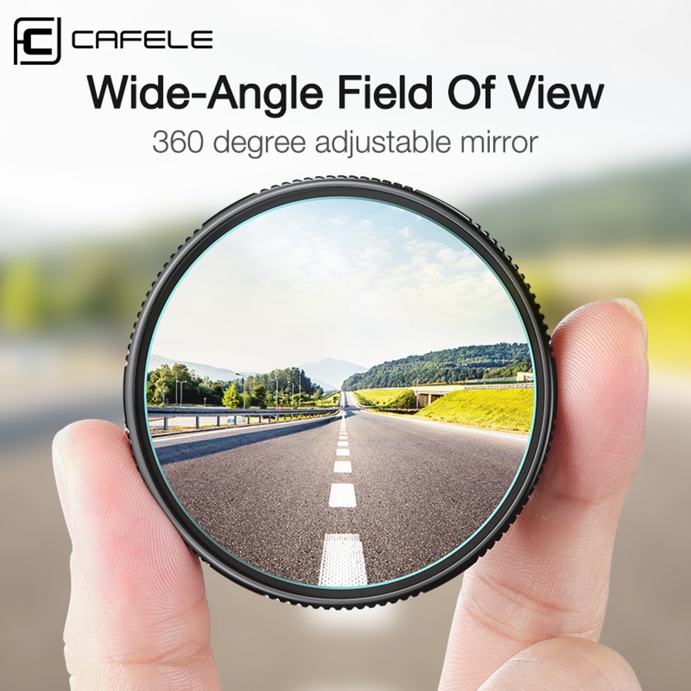 Wide Angle Car Round Convex Mirrors HD Blind Spot Rearview Mirror Adjustable With Screw Sucker 0