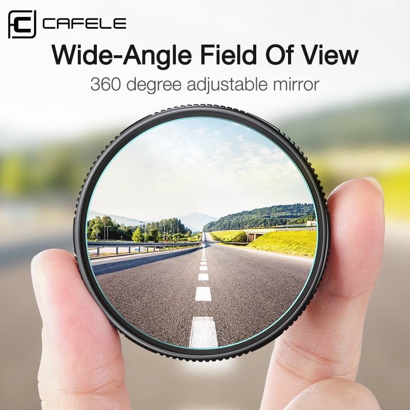 Wide Angle Car Round Convex Mirrors HD Blind Spot Rearview Mirror Adjustable With Screw Sucker 0