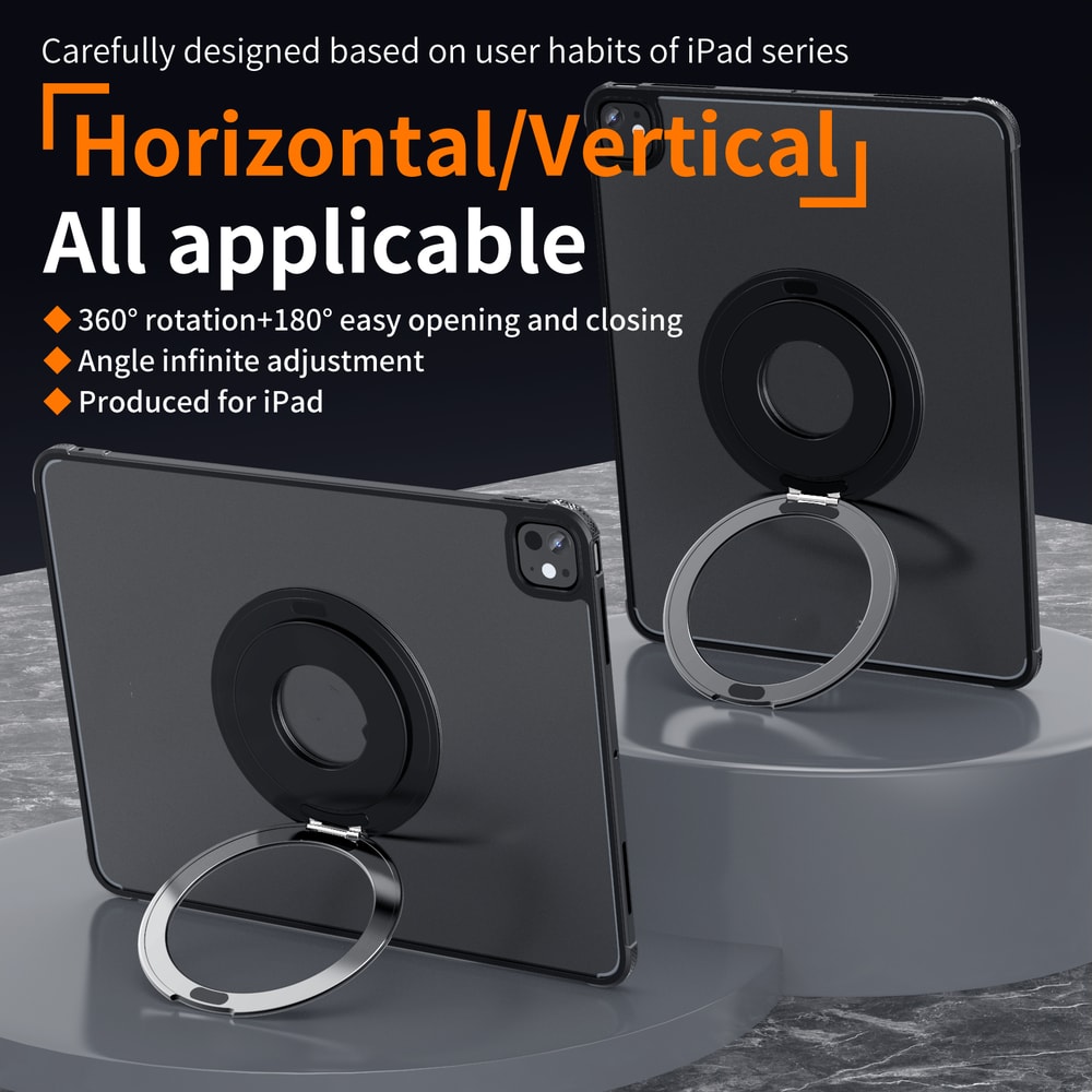 Universal Metal Bracket Stand, 360° Rotating Magnetic Holder Mount for Tablets