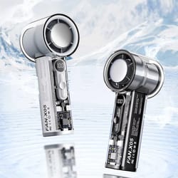 high-speed handheld electric fan, usb portable rechargeable outdoor fan with semiconductor refrigeration